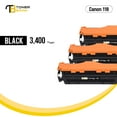 thumbnail image 6 of Toner Bank 3-Pack Compatible Toner for Canon 118K image Class MF8580CDW MF726CDW (Black), 6 of 9