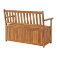 thumbnail image 5 of Alaterre Furniture Londonderry 47"W  Acacia Wood Outdoor Storage Bench, 5 of 9