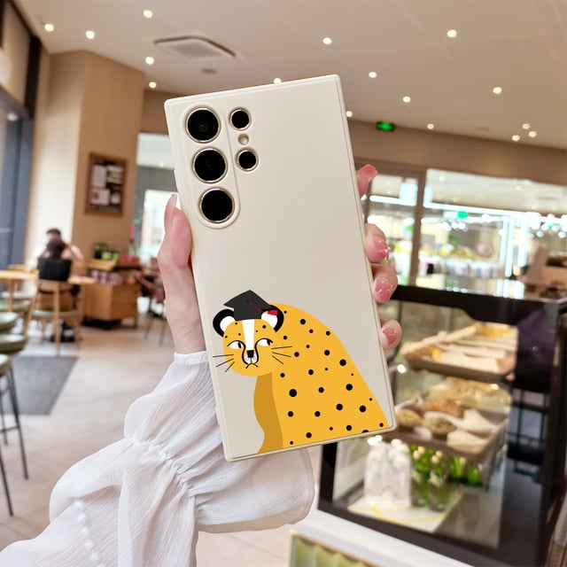 Diseño moderno de dibujos animados: proteja su iPhone con esta innovadora funda de goma TPU para teléfono