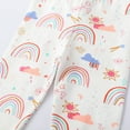 thumbnail image 5 of piuwrlz Little Girls Leggings Elasticity Cotton Summer Children's Casual Pants 02 White Size 6Y, 5 of 5