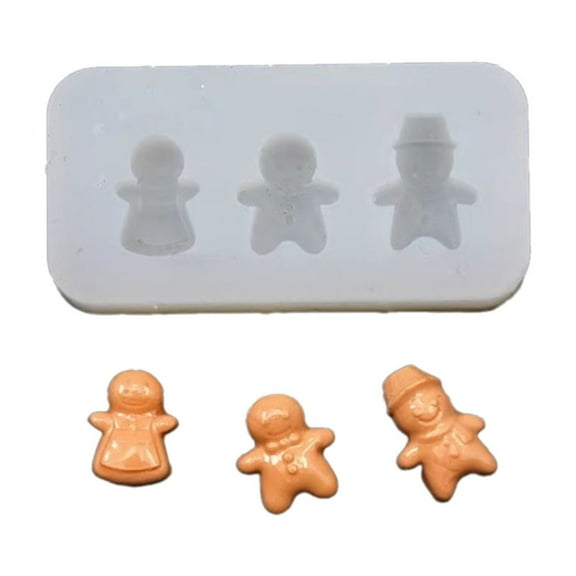 WINDLAND Gingerbreads Man Shaped Treats Mold Convenient Silicone Mold for Handmade Food
