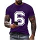 thumbnail image 2 of Tops para hombre, blusas y camisas de cuello redondo y manga corta para hombre, blusas estampadas de moda para hombre, jersey de cuello redondo y manga corta, blusa de poliéster para hombre., 2 of 6