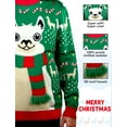 thumbnail image 3 of Tstars Mens Ugly Christmas Sweater Llama Fa La La Llama Christmas Gift Funny Humor Holiday Shirts Xmas Party Christmas Gifts for Him Ugly Xmas Sweater, 3 of 7