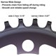 thumbnail image 4 of Redondo Plato 104 BCD 32T Estrecho Ancho Único Bicicleta Plato Azul Unique Bargains platos y accesorios para bicicletas, 4 of 7
