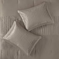 thumbnail image 3 of Madison Park Trinity Comforter Set, California King, Taupe, 3 of 5