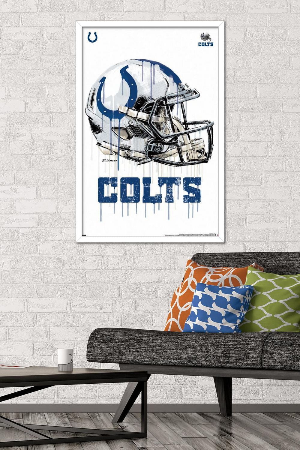 NFL Indianapolis Colts - Drip Helmet 20 Wall Poster