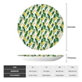 thumbnail image 2 of Daiia Banana Tree Leaves Printed Pattern Ceramic Plate Dinner Plates Bone China Decorative Plates with Display Stand Art Ceramic Ornaments for Wall Hanging Decoration-6in, 2 of 6
