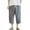 Gray, variant on Mens Shorts Knee Length Men Capri Pants Baggy Harem Pants Drawstring Yoga Beach Pants,Black