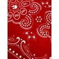thumbnail image 6 of Time and Tru Women's Western Star Bandana, Red Light, One Size Fits Most, 6 of 8