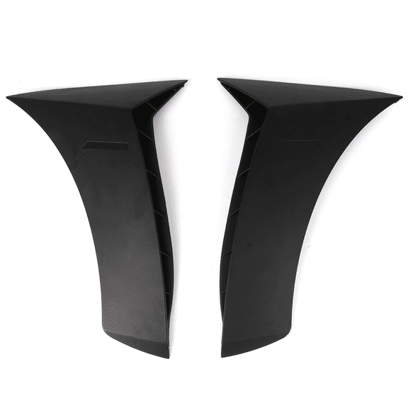 Ikon Motorsports Compatible with 15-18 Benz W205 C-Class 4DR Sedan Side Fender Vent Cover Matte Black - ABS