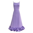 thumbnail image 4 of Ketyyh-chn99 Robes de Printemps pour Femmes 2024 Robe de Mariage Décontractée Sans Manches Fluide Plissée Soleil Plage Bohème Élégante Évasée Robes de Fête Violet,m, 4 of 4