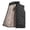 Black, variant on Men's Quilted Fleece Lined Vest Corduroy Outer Shell Sherpa Warm Stand Collar Sleeveless Gilet