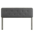 thumbnail image 3 of Modway Collins Tufted Full Fabric and Wood Headboard in Gray Charcoal, 3 of 9