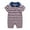Navy, variant on Baby Bodysuit Summer Outfit Base Onesie Pajamas Thin Striped Romper Baby Boy's Clothing 10-12 Months