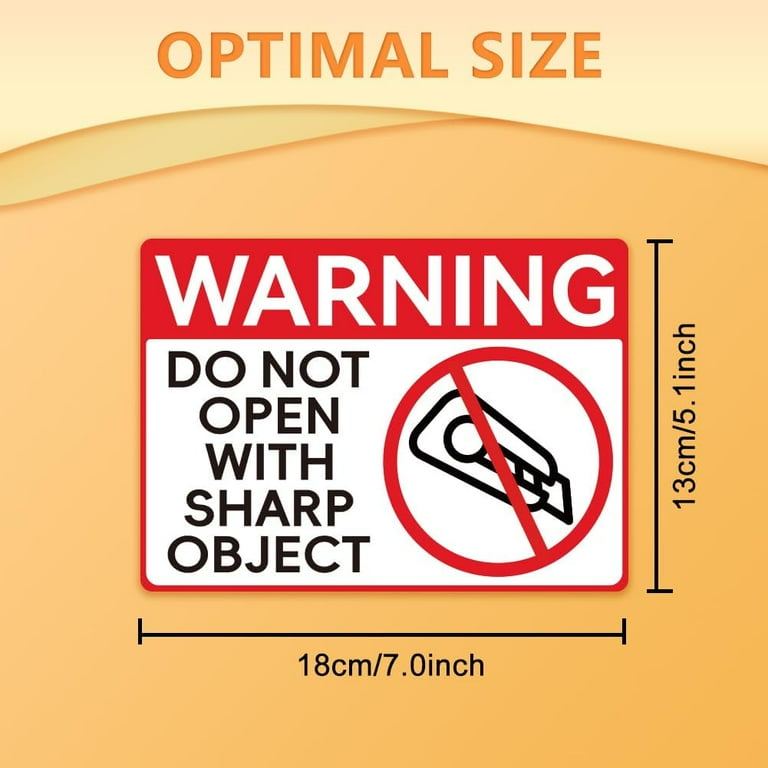 10Pcs Food Allergy Warning Label Decal Sticker PVC Pink Allergy