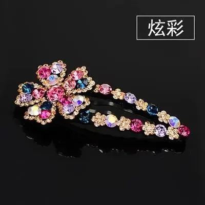 Rhinestone BB Clip Hair Barrettes for Women and Girls