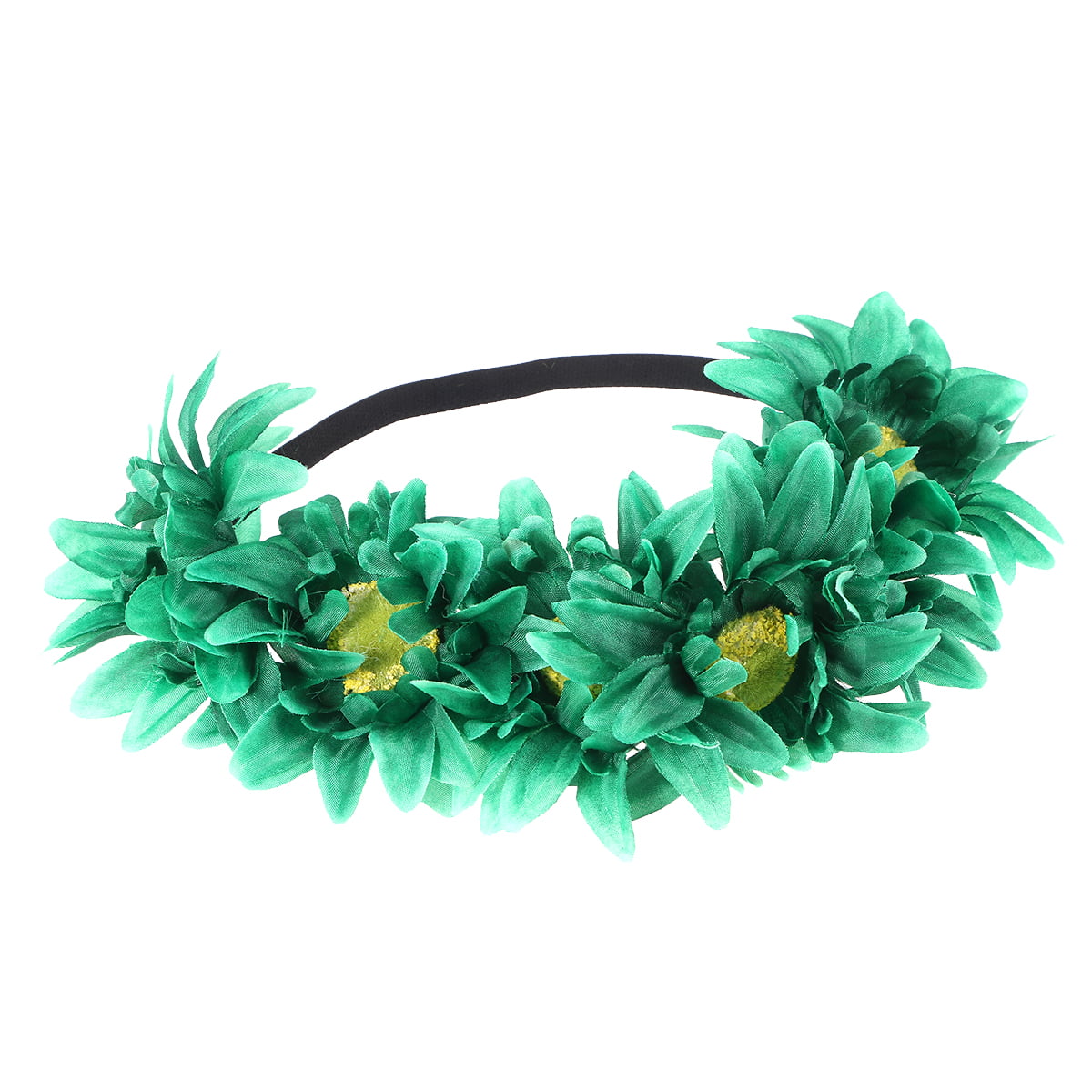 Red 1PC Xmas Wreath Headband Simulated Red Berry Green Plant Hair Hoop Decor