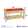 thumbnail image 4 of Wood Designs WD11810 Sand and Water Table with Top Shelf, 4 of 7