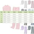 thumbnail image 3 of Straight Leg Modal Pajama Set - Semi-Turtleneck Long Sleeve Lounge Wear (Pink/Purple/Blue/Black, M-XXXXL) | | 1PC Women's Lounge Pants, 3 of 5