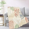 thumbnail image 2 of XMXT Throw Blanket, Colorful Shell Texture Flannel Blanket for Bed Sofa, 50 x 70 inches, 2 of 9
