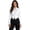 White, variant on Elegant Women's Blazer Victorian Era Tuxedo Jacket With Tail For Work Waitress Cocktail White M
