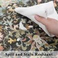thumbnail image 4 of 3x6 Washable Hallway Area Rugs: Vintage Floral Entryway Kitchen Runner Rug Ultra Soft Anti-slip Beside Carpet Indoor Farmhouse Floor Mat For Bathroom Living Room Bedroom Durable Doormat(3x6 Green), 4 of 7