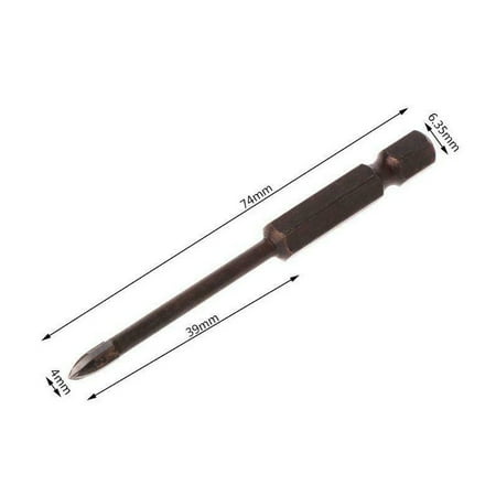 

Carbide Point Spear Head Drill Bit With 4 Cutting Edge For Ceramics Granite Tile