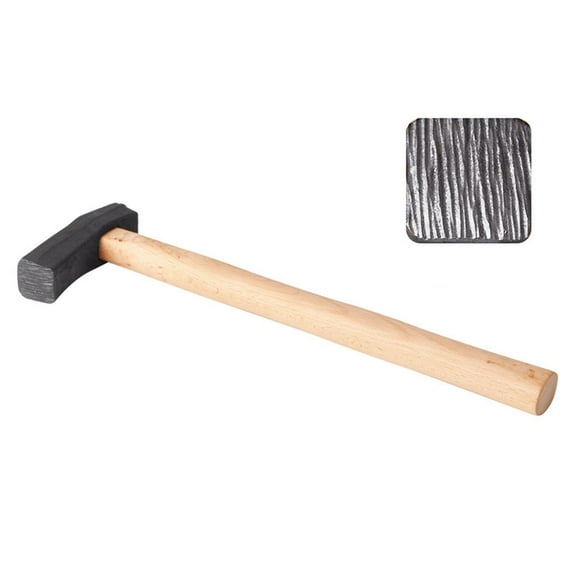 Metalworking Hammer Long Handle Silversmith Mallet Textured Rings Beating Tool for DIY Craft Printing Jewelry Supplies