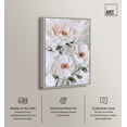thumbnail image 2 of White Mirage III Canvas Print Floral Wall Decor by Art Remedy, Silver Frame, 30 x 45, 2 of 7