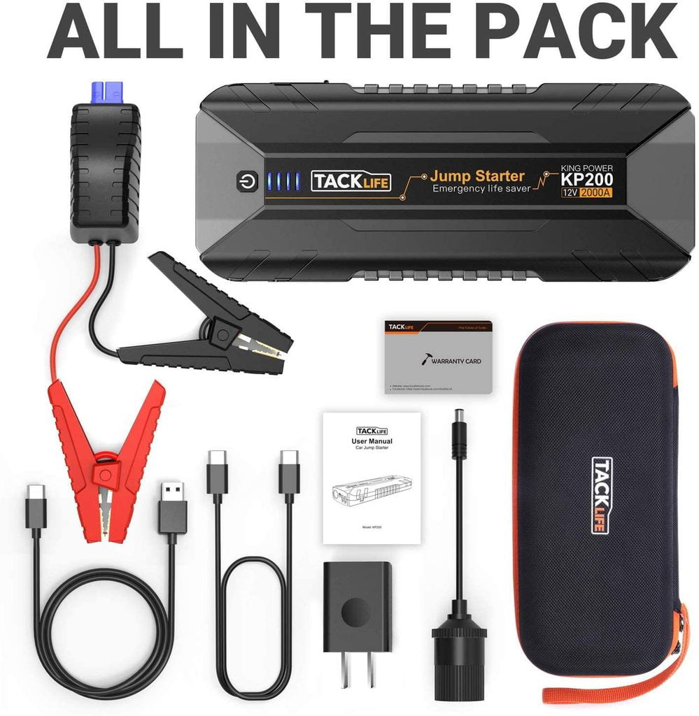 Premium 2000A Car Jump Starter For Up To All Gas And 7L Diesel Engines