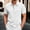 White, variant on Sentmoon Men's Dress Shirts Plus Size Loose Turndown Collar Short Sleeve Breathable Beach Mens Travel Outfit Button Down Solid Color Clothes Mens Trendy for Running or Jogging White XL