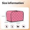 thumbnail image 5 of Yiaed Cartoon Pigs and Hearts Print Two Slice Bread Machine Cover, Universal Size Kitchen Appliance Cover for Bread Machine,Bread Machine Cover, 5 of 7