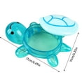 thumbnail image 2 of Cute Turtle-Shaped Jewelry Box For Kids Pink Plastic Trinket Organizer With Flip Lid Ideal For Rings Small Accessories, 2 of 4