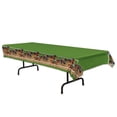 thumbnail image 2 of Club Pack of 12 Green and Brown Horse Racing Disposable Banquet Party Table Covers 108", 2 of 2