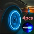 thumbnail image 2 of homeholiday 2/4/6pcs Colorful Neon Strobe LED Tire Valve Cap Motorcycle Bike Auto Car Super Bright Tire Light, 2 of 7