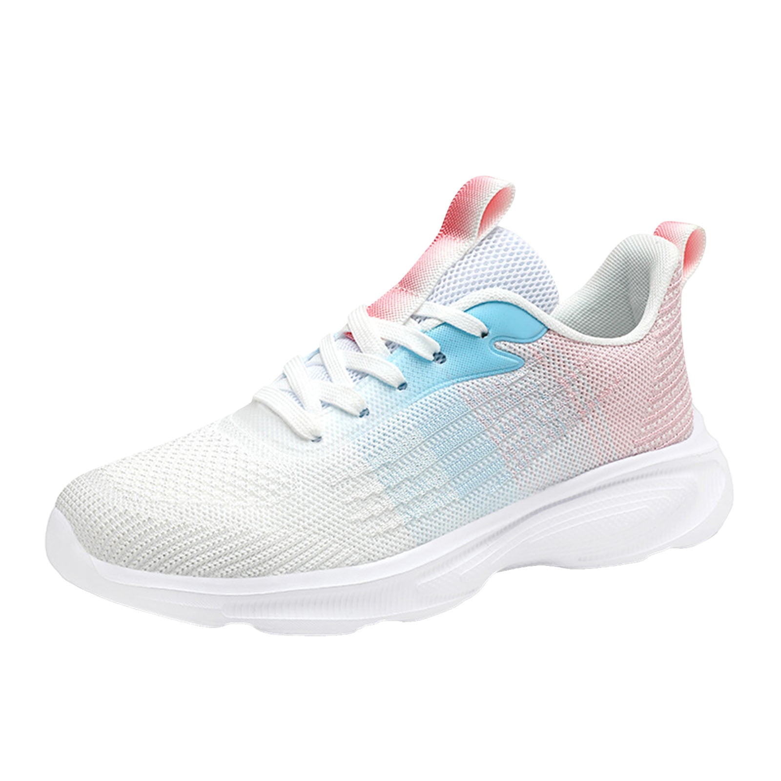 ZIZOCWA Breathable Mesh Workout Shoes for Women Gradient Color Sneakers ...