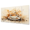 thumbnail image 2 of Designart "Food Coffee Tea Painting I" Food & Beverage Metal Art Print Set, 2 of 5