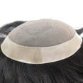 thumbnail image 2 of viviaBella Human Hair Patch Hand Tied LaceToupee Human Hair Extension Men Wig To Cover Baldness Attach Easily With Glue or Tape, 2 of 5