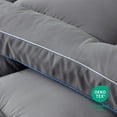 thumbnail image 4 of Cozy Comfort Mattress Topper Queen Size - Extra Thick Mattress Pad Cover with 8-21" Deep Pocket, Plush Soft Pillow Top Bed Topper, Grey, 4 of 5