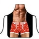 thumbnail image 3 of Delantales navideños con estampado divertido para hombre y mujer, Delantal para hornear, cena, fiesta, barbacoa, dibujos animados, CWQ008, 3 of 3