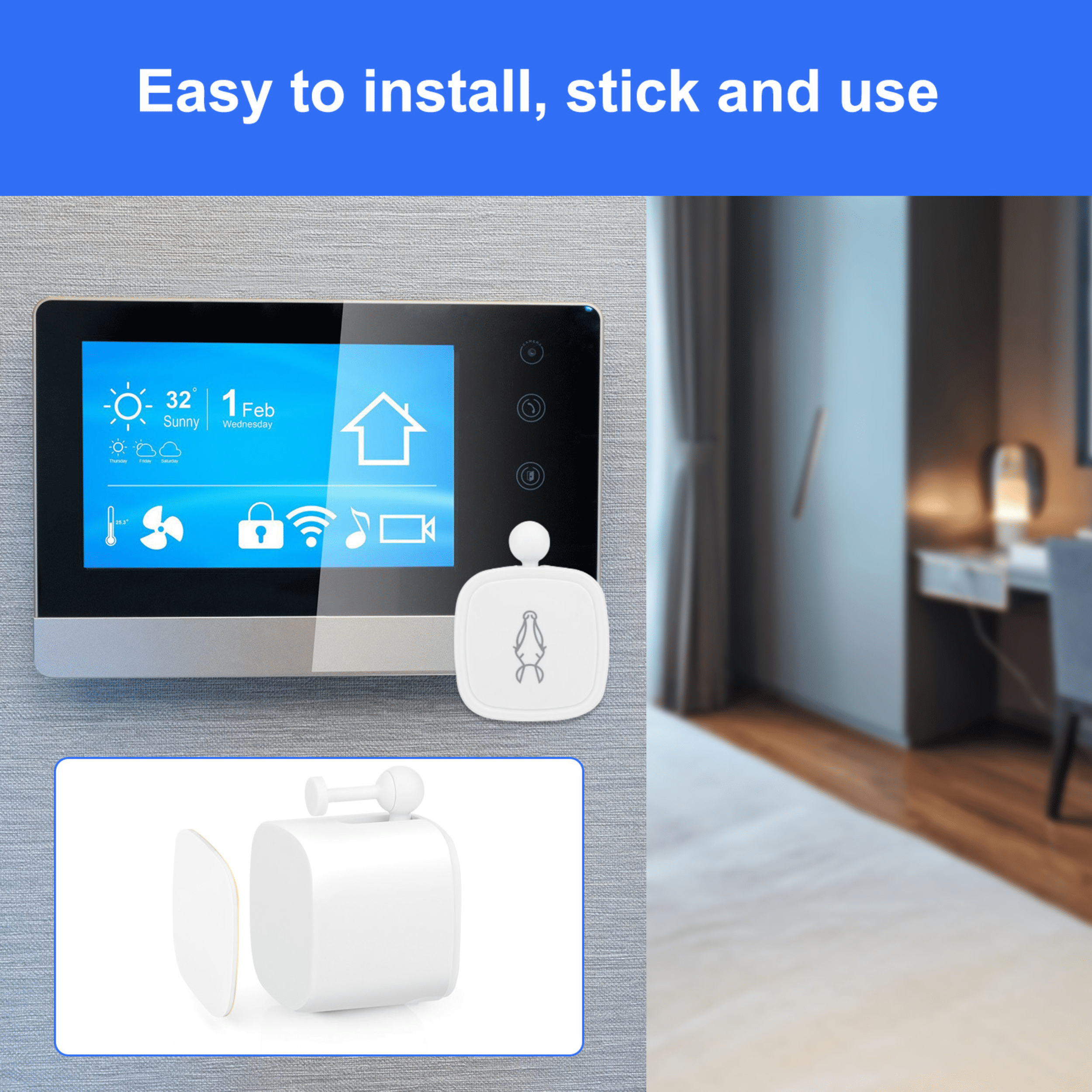 Smart Light Switch Finger Bot, 2 Pack, Control Any Button from your Phone
