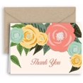 thumbnail image 1 of POP Floral Thank You Note s & Envelopes - 25 Pack with Kraft Envelopes, 1 of 1