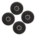 thumbnail image 1 of RC Rubber Tires, S Type Pattern RC Hub Wheel Tires Wear Resistant 1.9 Inch Easy To Install  For RC Cars, 1 of 8