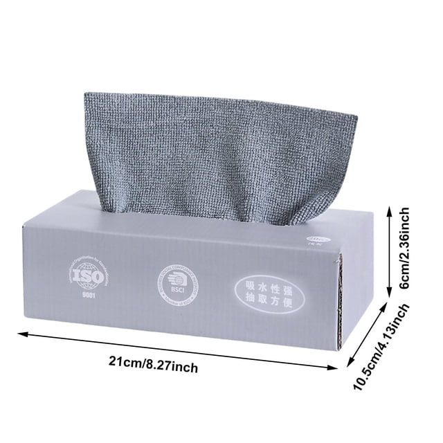 Paños de Limpieza de Cocina, Paño Desechable Espesado Lavable con Agua para Uso Seco Y Húmedo, Paños de Limpieza Desechables