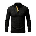 thumbnail image 5 of Gfyviroh Men's Pullover Shirt Vintage Geometric Jacquard Trendy Collared Shirts Slim Fit Long Sleeve Business Dress Shirt, 5 of 5