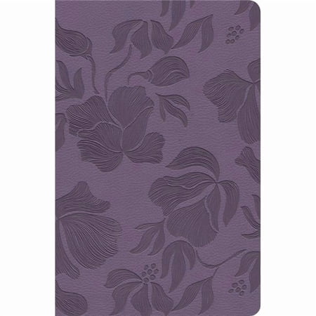 B&H Publishing & Holman Bible 650600 CSB Large Print Personal Size Digital Study Edition Optimal Type Reference Bible - Purple Leathertouch