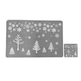 thumbnail image 1 of Juego de manteles individuales navideños de 6 manteles individuales de PVC para mesa de comedor, tapetes aislantes térmicos fáciles de limpiar, 1 of 5