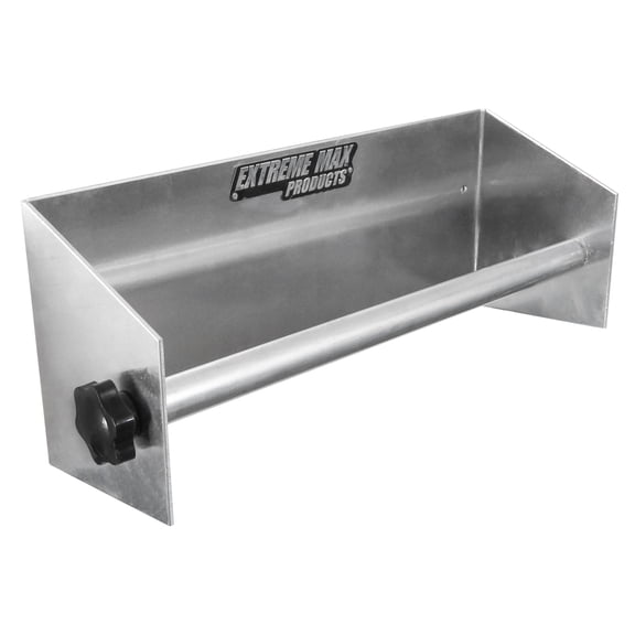 Extreme Max 5001.6094 Wall-Mount Aluminum Paper Towel Holder for Enclosed Trailer, Shop, Garage, Storage - Silver