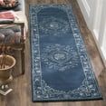 thumbnail image 3 of SAFAVIEH Glamour Collection GLM533B Handmade Blue Rug, 3 of 10