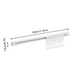 thumbnail image 3 of Leileiiiii Y Leg Ironing Board Hanger Wall Mount Kitchen Utensil Racks Rail Wall Mounted Utensil Hooks Rack Sliding Hanger Hooks For Kitchen Tools Towel White 15.7in/11.8in, 3 of 7